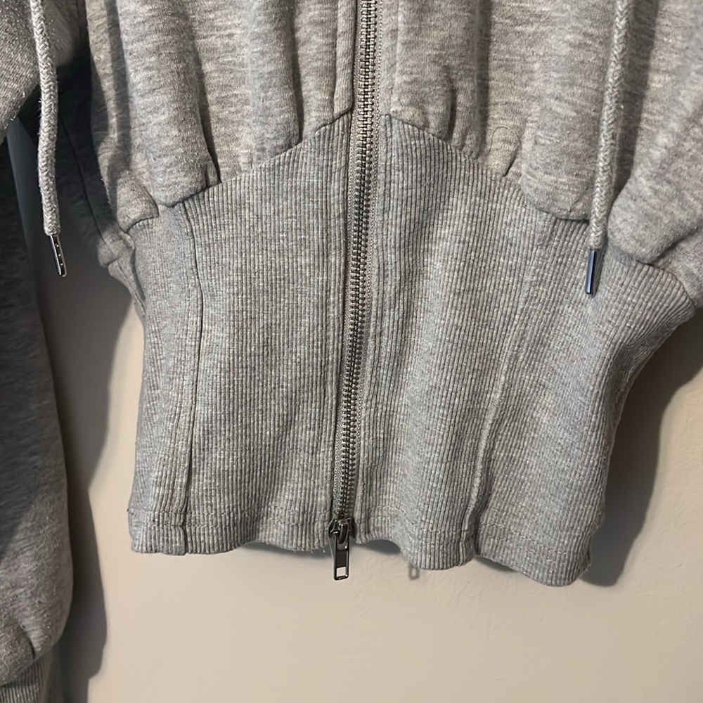 Grey Zip Up Jacket - Picture 4 of 6